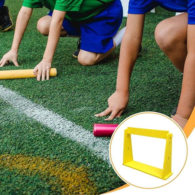 Agility Training Hurdle Speed and Agility Training Equipment Improves Coordination,Speed Ladders,Adjustable Height for Games, Yellow