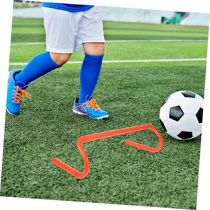 Milisten 15cm High Portable Training Hurdles for Boys and Girls Adjustable Sports Equipment for Agility and Speed Training for Soccer Basketball and Football Practice