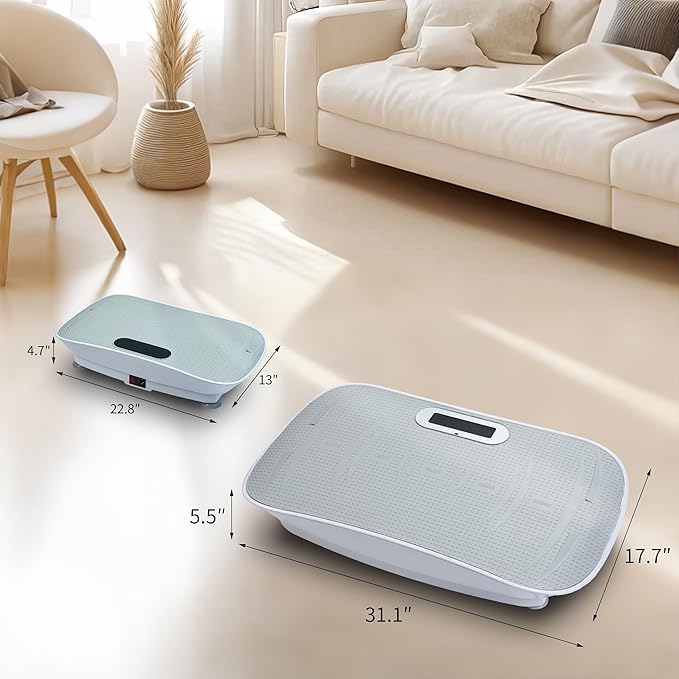 Full Body Vibration Platform Crazy Fitness Massage 10-Frequency Weight Loss & Fat Burner Shaking Machine for Unisex