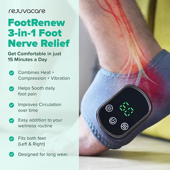 Foot Renew Triple Method Massager for Home Use - The Official 2026 - Relaxation Support for Foot and Ankles - 1 Piece