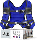 Weighted Vest for Women & Men with Reflective Stripe and Adjustable Buckle, Comfortable & Durable Rucking Vest for Walking, Running & Strength Training