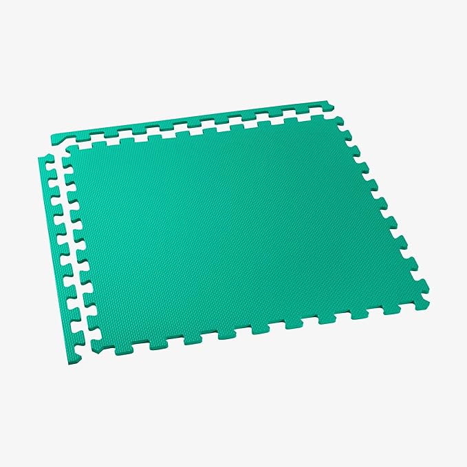 We Sell Mats 3/8" Thick Multipurpose EVA Foam Exercise Floor Mat, Interlocking Tiles, Anti-Fatigue for Home or Gym