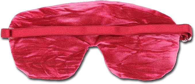Handmade Weighted Sleep Eye Mask Yoga Pillow - Flax Seed Fill - Unscented - Pinkalicious - TEMF-PI