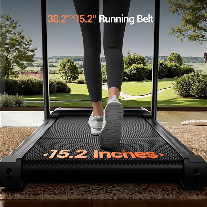 LONTEK 15% Incline Treadmill with Handles, 3-in-1 Portable Treadmills for Home and Office, Foldable Treadmills with 300 Lbs Weight Capacity, 3.0HP Quiet Walking Pad Treadmill, Three Screen