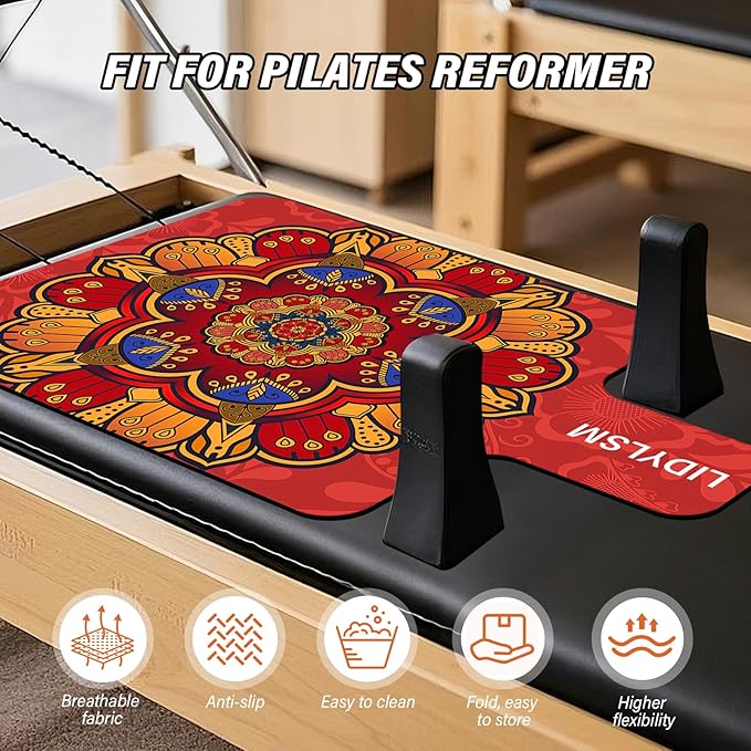 Pilates Reformer Mat-Vitality pilates reformer towel,non-slip,Lightweight,washable,suitable for Home,Pilates studio, Gym Pilates Workout