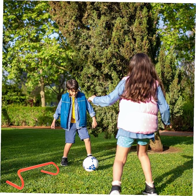 Zerodeko 4pcs Athletic Hurdles Lightweight Portable Preschool Training Equipment for Agility Speed Coordination Development Indoor Outdoor Use