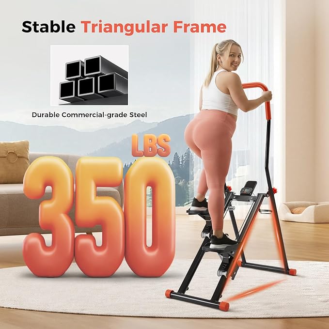 Stair Stepper for Home,Compact Folding Cardio Stair Climber for Full-Body Workout,Perfect for Women Men