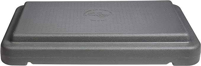 The Step (Made in USA) 4 Inch Stackable Aerobic Exercise Platform (Grey) with Non-Slip Surface and Nonskid Feet to Prevent Sliding