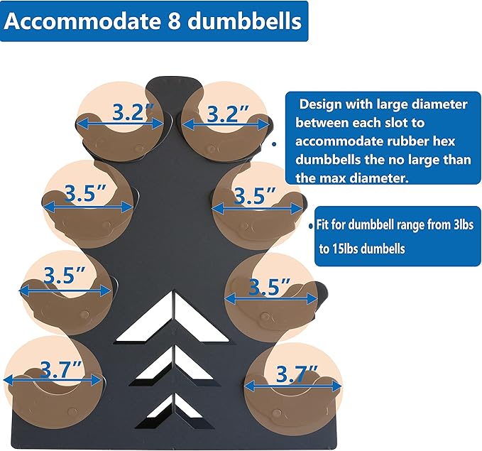 Dumbbell Storage Rack Weight Organizer Rack Only for Home Gym Weight Rack No need Assembly