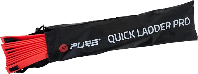 Pure2Improve Unisex's Pro Agility Ladder, Black/White, One Size