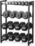 1100 lb | 4 Tier，390 lb | 3 Tier Dumbbell Rack, Weight Rack for Home Gym