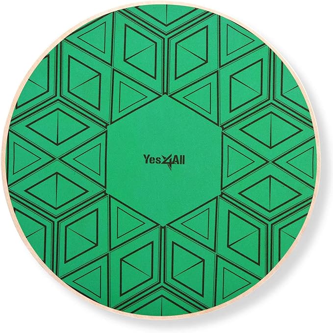 Yes4All Versatile Wooden Wobble Balance Trainer Board with 360 Degree Rotation