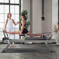Pilates Reformer Machine, Foldable Pilates Equipment for Home Studio and Gym Workout, with Dual Resistance- Springs and Cords, Up to 400 lbs Weight Capacity,Cardio Fitness Rebounder