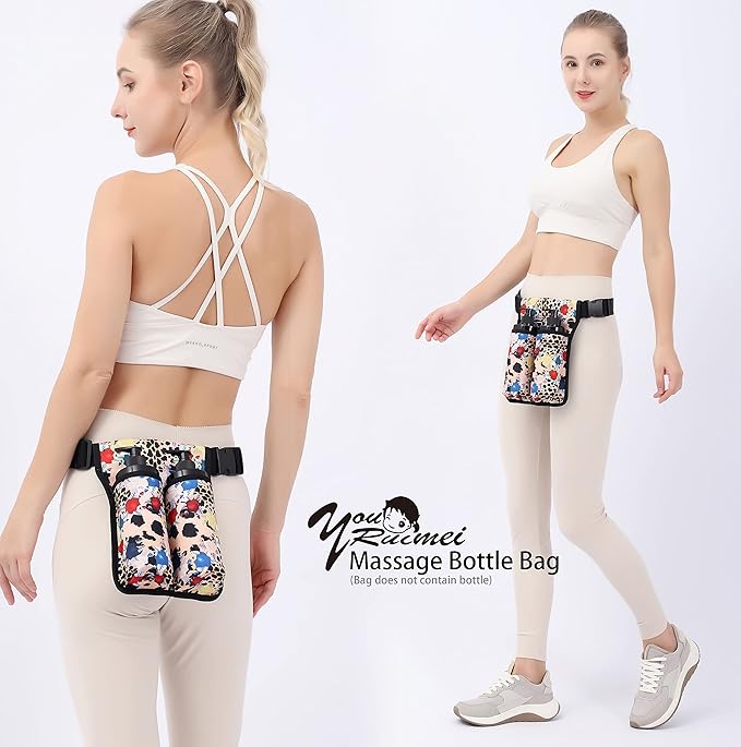 Massage Bottle Bag Massage Oil Bag Massage Therapist Holster Massage Lotion Holster Massage Oil Holster (2kdbaowen