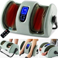 Best Choice Products Heated Shiatsu Foot Massager for Pain Relief, Plantar Fasciitis, Neuropathy, Blood Circulation w/Compact Design - Sage Green