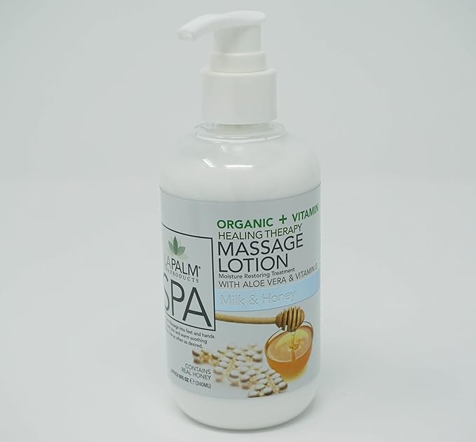La Palm Massage Lotion Milk& Honey 8oz