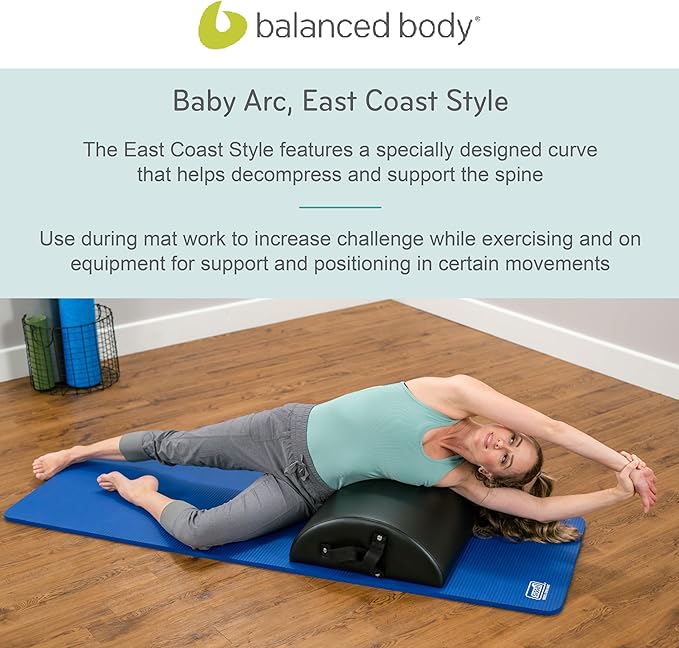 Balanced Body Baby Arc, East Coast Style, Pilates Tool, Spine Corrector, Back Stretcher, Workout Equipment and Physical Therapy Arch for Home, Gym, or Studio