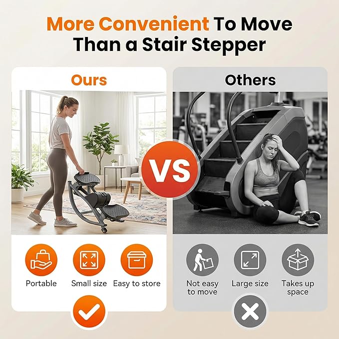 Rock Stepper Side to Side, Portable Home Fitness Rock Stepper with Digital Display & Anti-Slip Mat, 250LBS Capacity, Aerobic Workout for Leg & Glute Training, Home Office Apartment Use