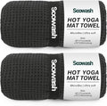 Hot Yoga Towel,Microfiber Yoga Mat Towels Non Slip for Hot Yoga Absorbent Microfiber Sweat Anti-Slip Cover,Bikram,Pilates,Exercise,Fitness 28 inch X 72 inch Beige 2 Pack