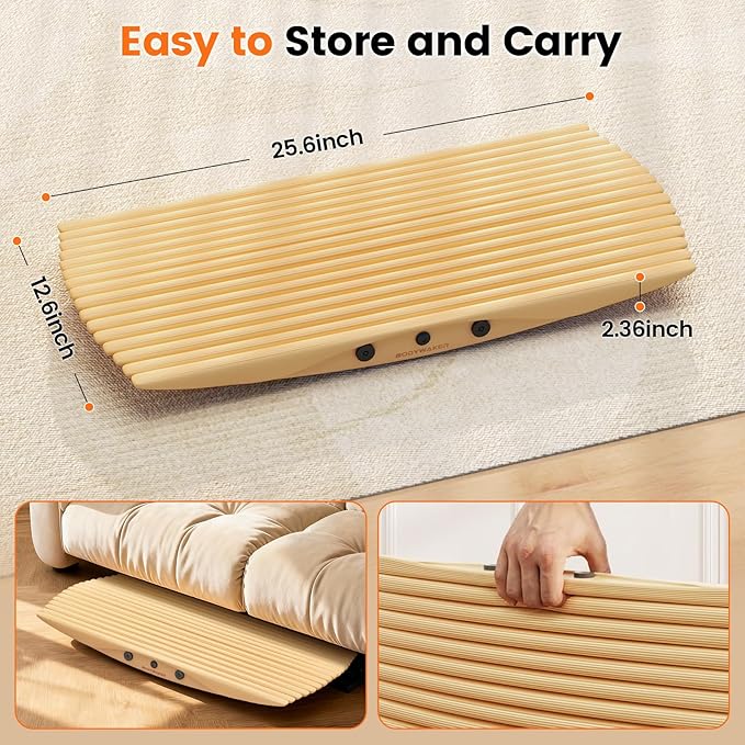 360° Wobble Balance Board for Standing Desk，Anti-Fatigue Rocker Board to Improve Focus, Burn Calories & Simulate Surfing & Skateboarding at Home or Office，Also Foot Strengthener & Stretcher for Plantar Fasciitis Relief.
