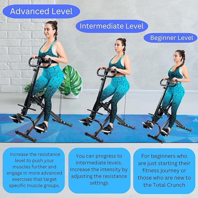 DARCON Squat Machine for Women - Deep Squat Rowing Machine for Abs - Home Workout Equipment for Women-Men, Power Rider Row Squat for Glutes, Legs and Full Body Workouts
