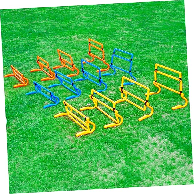Totority Removable Agility Hurdles for Soccer Training Blue Fitness Equipment for Speed and Coordination Drills for Athletes and for Outdoor and Indoor Use