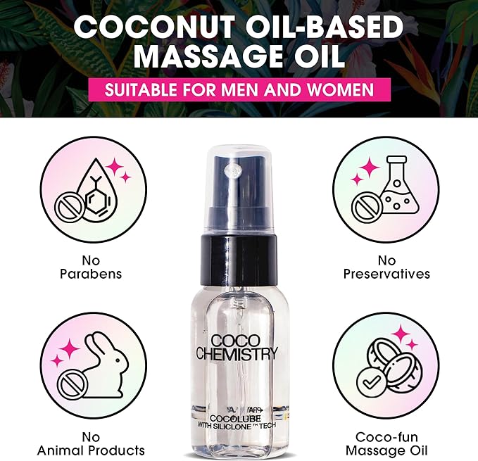 Cocolube Spray - 4oz Coconut Oil Hydrating Body and Massage Oil with SiliCLONE Technology, Lightweight, Non-Greasy Moisturizer for Skin and Hair, Silicone-Free, Travel Size, Ultimate and Comfort