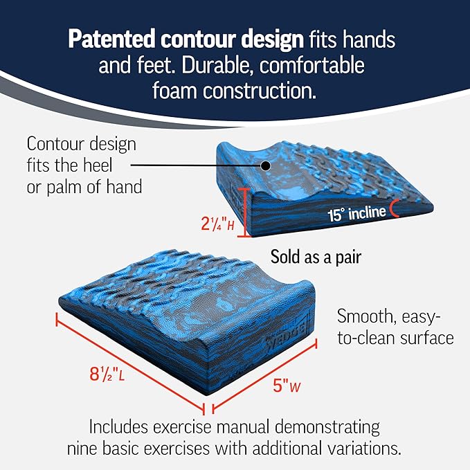 OPTP Performance Wedges – Foam Wedges for Fitness, Yoga, Pilates, Squats, Planks, and Push-ups - Physical Therapy Wedges for Rehabilitation Exercise