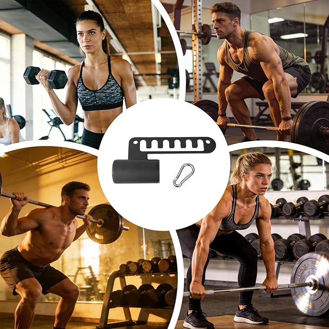 Multiple Belt Attachment - 26 * 12.4cm T Row Barbell D-Handle Cable Equipment | Squat Machine Attachments for Bar Home Gym Workout Fitness Strength Training Deadlifts Rows