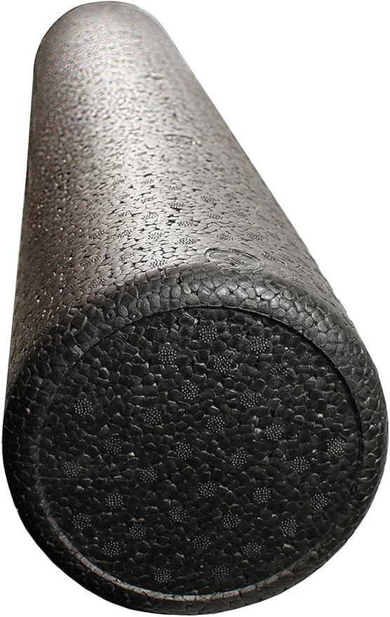 Black High Density Foam Rollers Full Round - Extra Firm - 6" x 12" Round