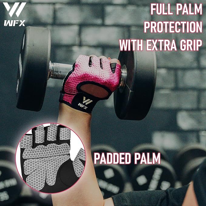 WESTWOOD FOX Weight Lifting Gloves for Men Women Gym Gloves with Wrist Wrap Support for Workout Training Exercise Fitness Hanging, Pull ups for Dumbbell, Cycling