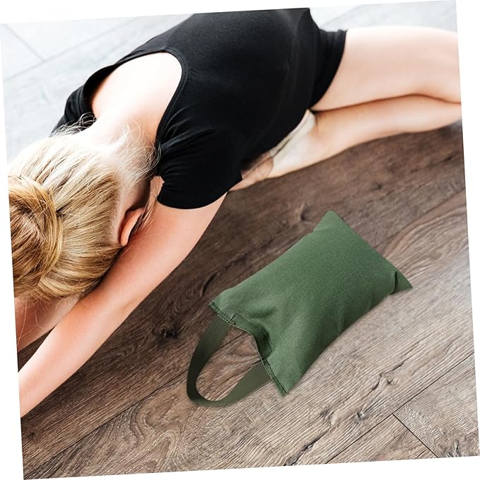 2Kg Weighted Sandbag for Yoga and Fitness Fillable Canvas Bag with Handle Weight for Versatile Training Dance Yoga and Exercise Activities