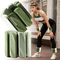 Wrist & Ankle Weights for Women and Men, 2lbs/4lbs Pairs Adjustable Silicone Weighted Bangles for Arm & Leg Workouts, Perfect for Pilates, Barre, Yoga, Walking & Home Fitness 24055