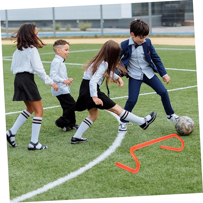Mikikit Sports Hurdles for Boys and Girls and Adults Basketball Soccer Training Hurdles Speed Agility Training Equipment Portable