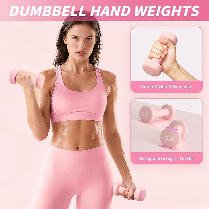 Pilates Kit, Pilates Essential Kit for Women, Pilates Equipment with 14.5" Pilates Ring and Ball, Resistance Bands,Dumbbells & Grip Socks Accessories, Home Pilates Workout Kit for Starter