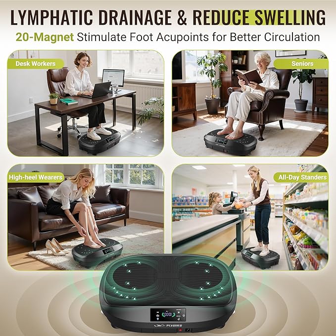 FLYBIRD Vibration Plate Exercise Machine & Stair Stepper for Exercise