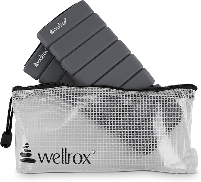 Wellrox Weighted Bangles – Adjustable Ankle and Wrist Weights for Women & Men – Set of Ankle Weights 2 lbs (1 lb Each Wrist Weight) | Weighted Arm Bands for Pilates, Yoga, Running & Walking