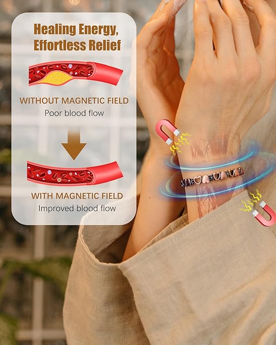 Copper Bracelets & Rings for Women, Copper Magnetic Bracelet for Women