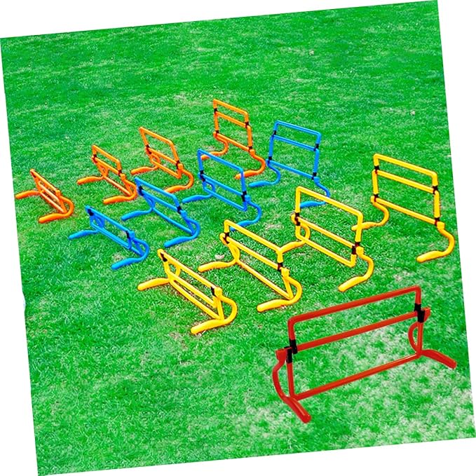 Removable Agility Hurdles for Soccer Training Exercise Equipment Ultra Stable Base for Speed Agility Practice Essential Football Training Obstacles Red