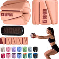 SPORTBIT Wrist and Ankle Weights for Women - Set of 2 (1lb Each) Wearable Ankle & Wrist Weights - Leg & Arm Bands, Silicone Weighted Bracelets for Workout, Walking, Running, Yoga, Pilates