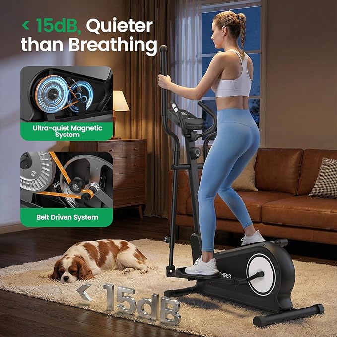 ANCHEERAMA006033 Black Dark Elliptical Exercise Machine
