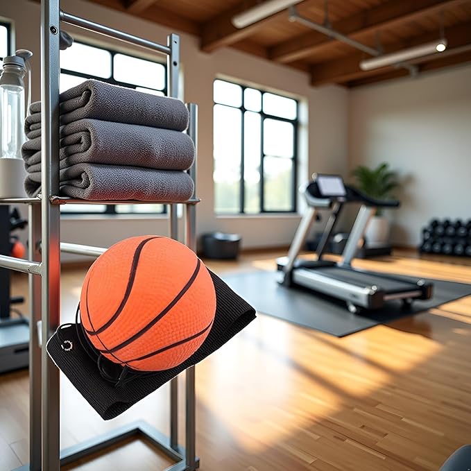 Basketball Wrist Return Ball, Sports Wrist Balls on a String, 2.36 Inch Rubber Rebound Bouncy Wristband Balls on Elastic String for Wrist Exercise or Play Speed and Agility Training