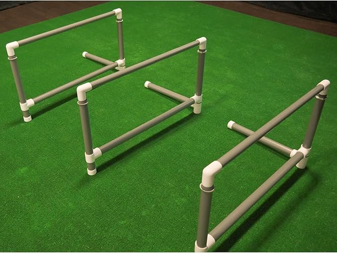 Prism Fitness Smart Adjustable Height Track and Field Workout Hurdles for Track and Field Training