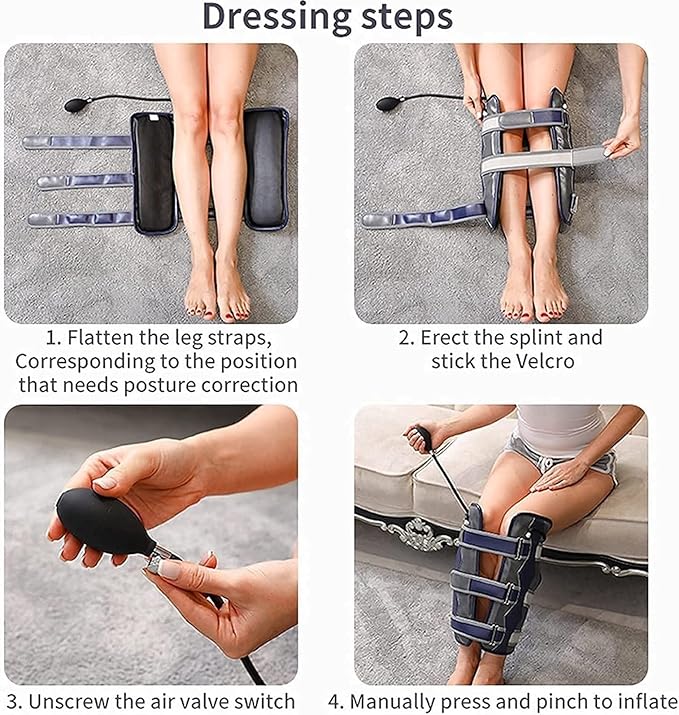 O/X Type Leg Correction Belt-Adjustable Recovery Beauty Unisex O/X Legs Correction Belt Knock Knees Shape Straightening Bandage Straightening Leg