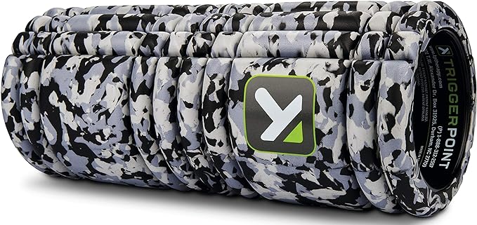 TriggerPoint Grid 1.0 Foam Roller - 13" Multi-Density Massage Roller for Deep Tissue & Muscle Recovery - Relieves Tight, Sore Muscles & Kinks, Improves Mobility & Circulation - Targets Key Body Parts