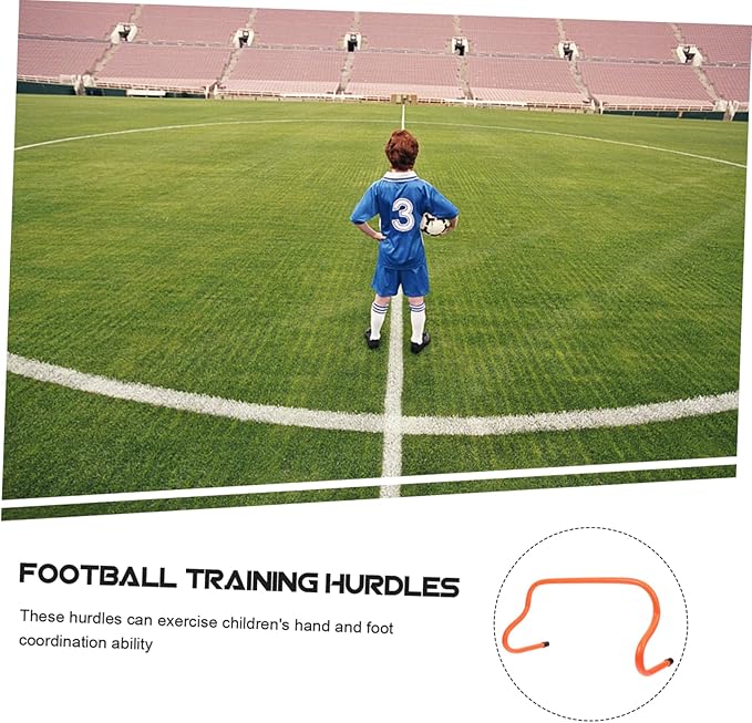 5Pcs Agility Hurdles Football Training Equipment for Speed and Footwork Development Detachable Design for Outdoor Soccer Practice