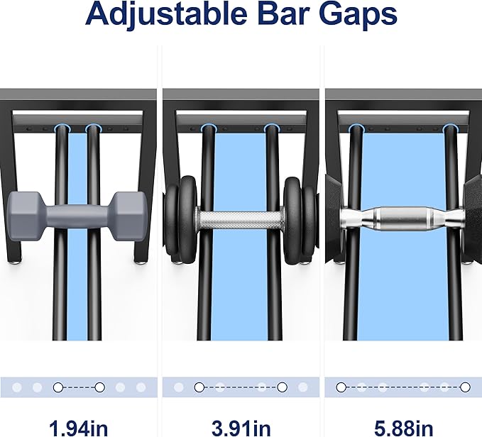 Dumbbell Rack 3-Tier 20 IN Length Adjustable Weight Rack For Home Gym Dumbbells Kettlebell (Rack Only)