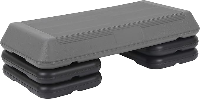 HomGarden 28.15" & 43" Adjustable Workout Aerobic Stepper in Fitness & Exercise Step Platform Trainer Stepper