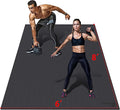 Extra Large Exercise Mat 6'x4'/7'x5'/6'x8'/6'x9'/6'x10'/6'x12'（7mm）, Gym Flooring for Home Gym,Thick Exercise Mats for Home Workout,Non-Slip,Extra Durable,High-Density Gym Mats for Jump Rope,Cardio