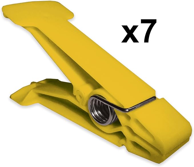 Rehabilitation Advantage Resistive Pinch Pin Hand Exercisers (Set of 7), Yellow